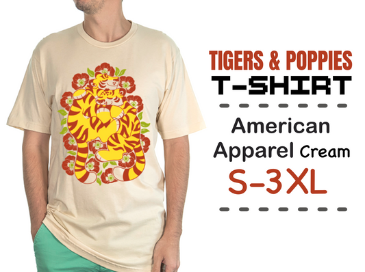 Tigers & Poppies | T-Shirt