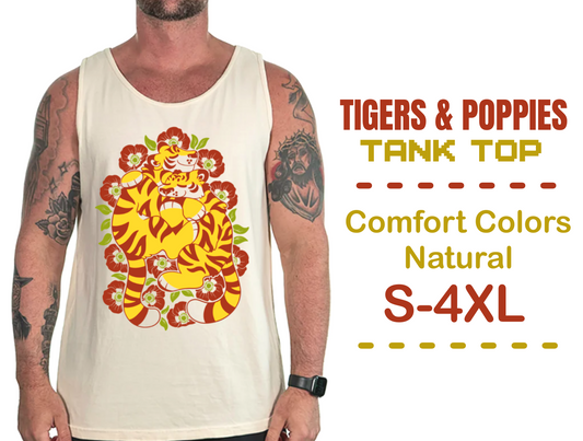 Tigers & Poppies | Tank Top