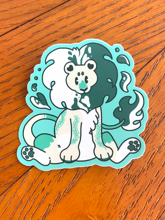 Monstera Lion | Sticker
