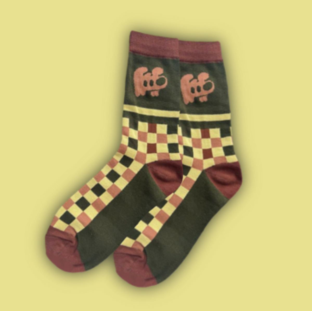 Checkered Pup | Socks