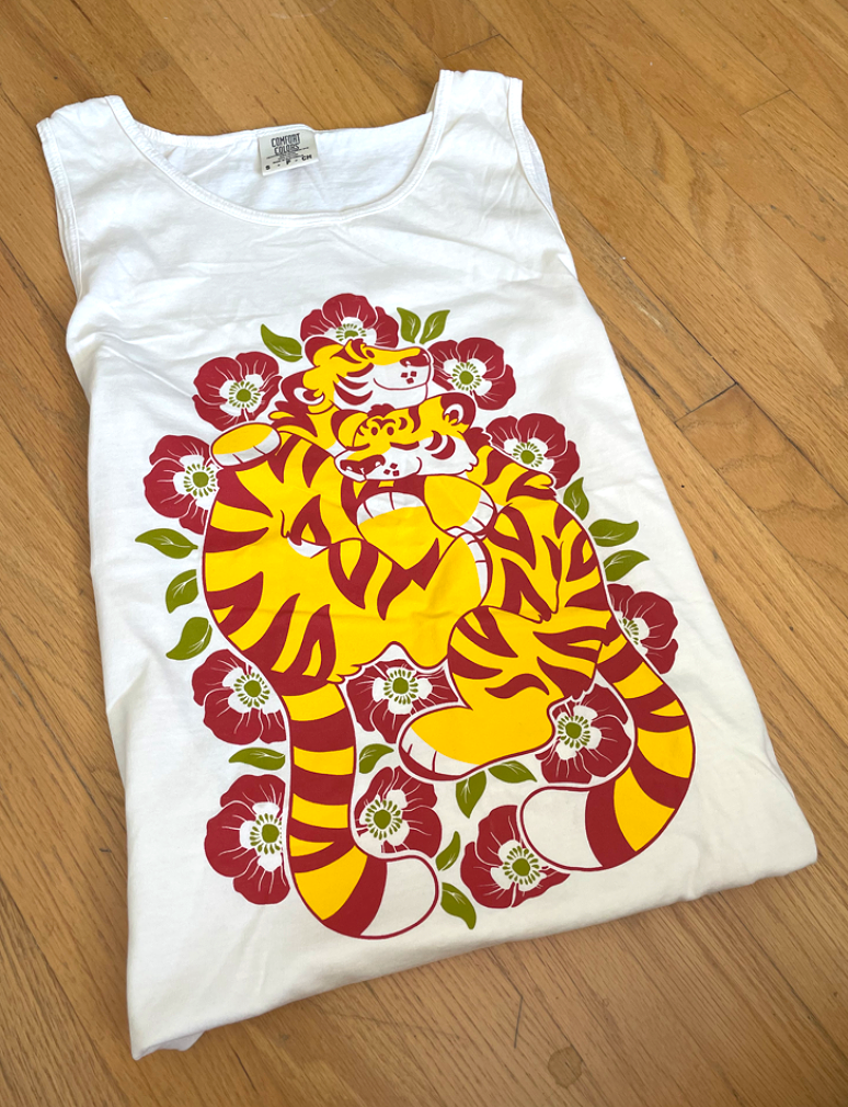Tigers & Poppies | Tank Top