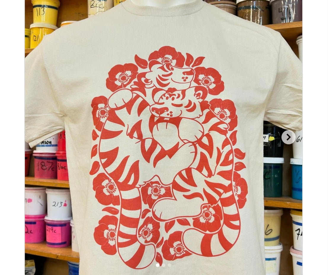 Tigers & Poppies RED | T-Shirt